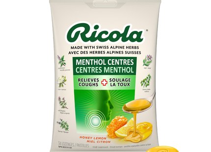 Ricola - Menthol Centres, Honey Lemon | 34 Lozenges