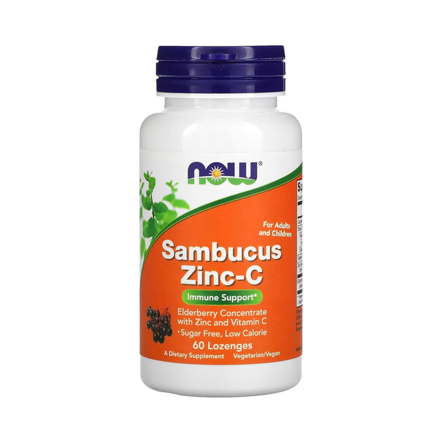 Now -  Sambucus Zinc-C | 60 Lozenges