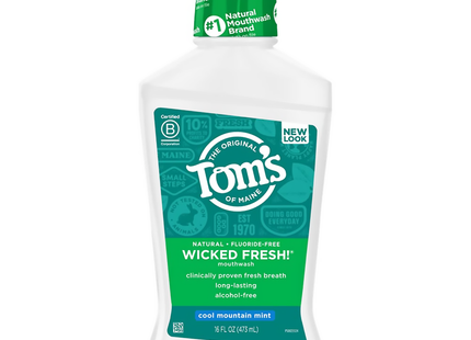 Tom's - Wicked Fresh Mouthwash - Cool Mountain Mint | 473 mL