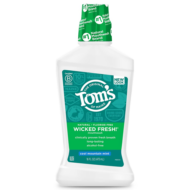 Tom's - Wicked Fresh Mouthwash - Cool Mountain Mint | 473 mL