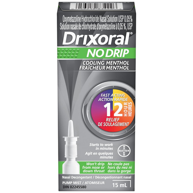 Drixoral - Sans goutte avec menthol rafraîchissant | 15 ml