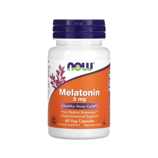 NOW - Melatonin 5 mg | 60 Capsules