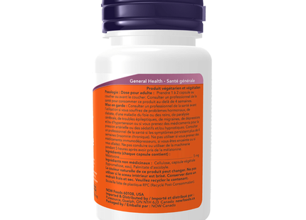 NOW - Mélatonine 5 mg | 60 capsules