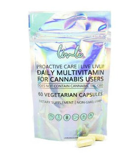 Livli Proactive Care Daily Multi Formula for Brain, Energy, Metabolism & Immune System | 60 Vegetarian Capsules
