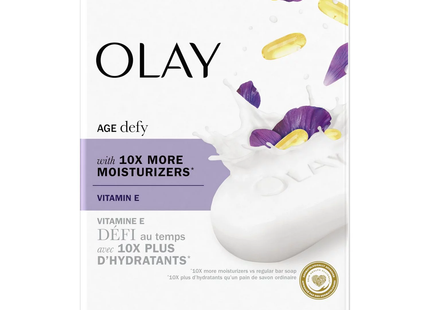 Olay - Cleansing Vitamin E - Bar Soap | 4 Bars X 90 g