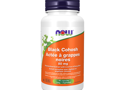 Now - Black Cohosh Standardized Extract with Licorice & Dong Quai | 90 Vegetable Capsules