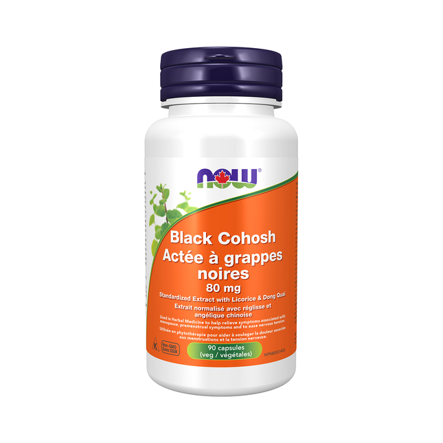 Now - Black Cohosh Standardized Extract with Licorice & Dong Quai | 90 Vegetable Capsules