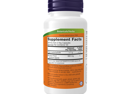 NOW - Burdock Root 430 mg | 100 Cap