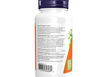 NOW - Racine de bardane 430 mg | 100 gélules