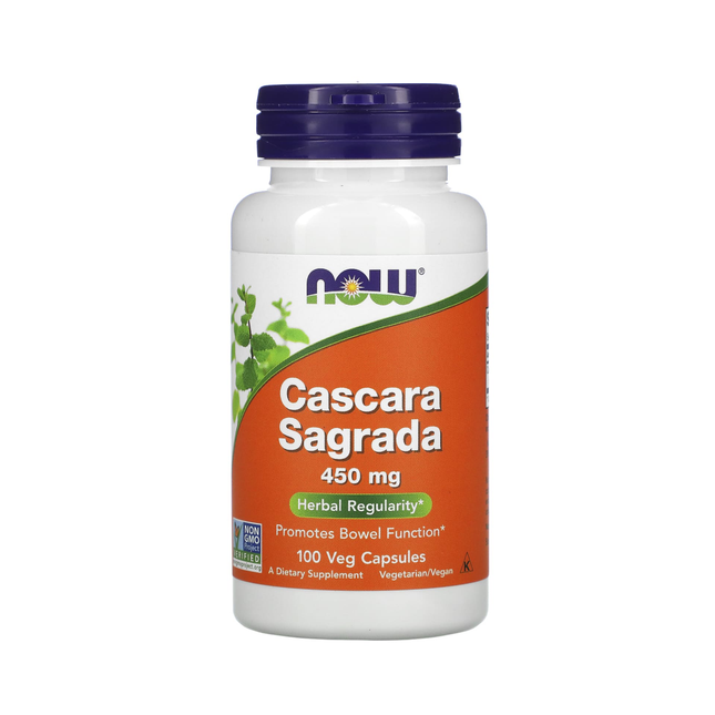 NOW - Cascara Sagrada 450 mg | 100 Capsules