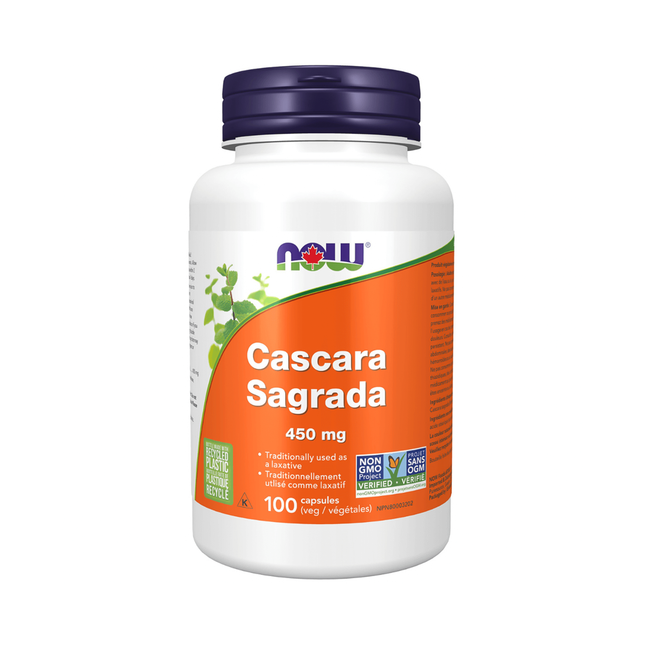 NOW - Cascara Sagrada 450 mg | 100 Veg Capsules