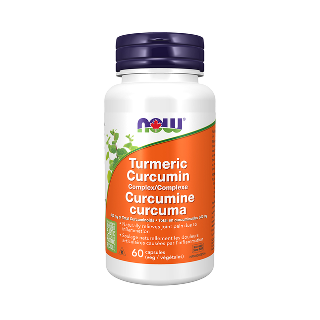 NOW - Turmeric Curcumin Complex 630 mg | 60 Veg Capsules