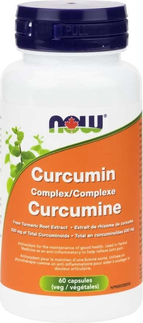 NOW - Turmeric Curcumin Complex 630 mg | 60 Veg Capsules