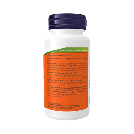NOW - Fenugreek 500 mg | 100 Veg Capsules