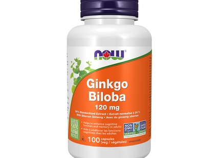 NOW - Ginkgo Biloba 120mg | 100 capsules