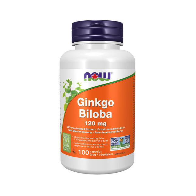 NOW - Ginkgo Biloba 120mg | 100 Caps