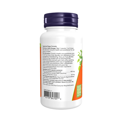 NOW - Green Tea Extract 400 mg | 100 Capsules