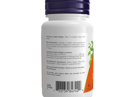 NOW - Saw Palmetto 160 mg | 60 Softgels