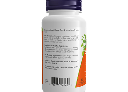 NOW - Palmier nain 160 mg | 120 gélules