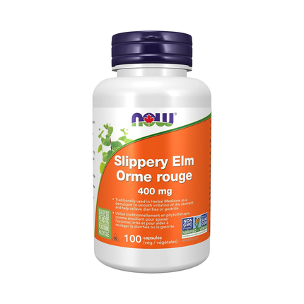 NOW - Slippery Elm 400 mg | 100 Veg Capsules