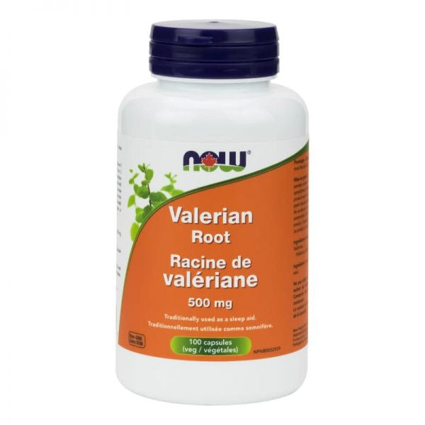 Now Valerian Root 500 mg | 100 Vegetable Capsules