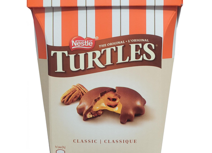 Nestlé - Turtles Classic - Chocolat au lait fourré au caramel onctueux et aux noix de pécan | 350 g