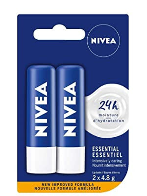 Nivea - 24H Moisture - Essential Lip Balm | 2 X 4.8 g