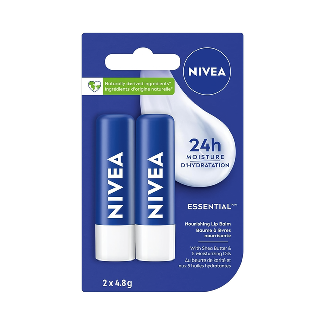 Nivea - 24H Moisture Essential Lip Balm | 2 X 4.8 g