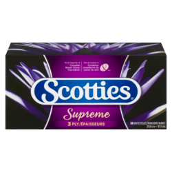 Scotties 3-Ply Supreme Facial Tissue | 88 Sheets -  Assorted Graphics