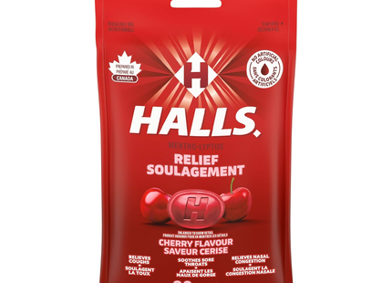 Halls - Relief Mentho-Lyptus Lozenges, Cherry | 30 Lozenges