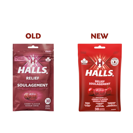 Halls – Pastilles Mentho-Lyptus pour la gorge, cerise | 30 pastilles