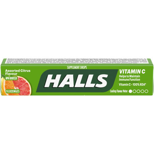 Halls - Vitamin C - Assorted Citrus Flavours | 9 Lozenges