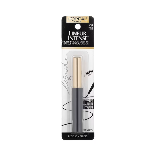 L'Oréal Paris - Lineur Intense Brush Tip Liquid Eyeliner, Black | 1.10 g