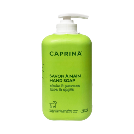 Caprina - Savon pour les mains, Aloès et Pomme | 500 ml