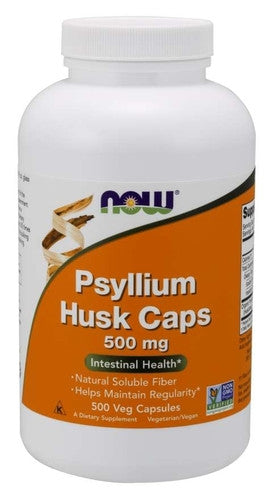 NOW Psyllium Husk 500 mg | 200 Capsules