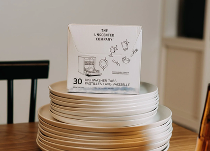 The Unscented Co. - Ecodesigned Dish Tabs Unscented | 30 Tabs