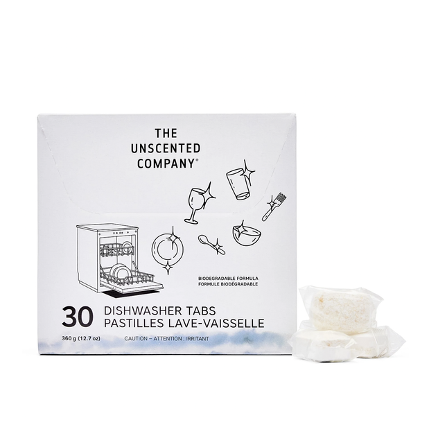 The Unscented Co. - Ecodesigned Dish Tabs Unscented | 30 Tabs