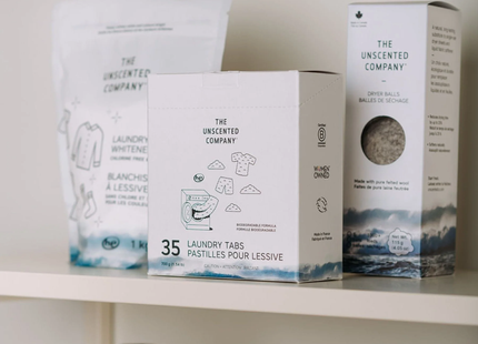 The Unscented Co. - Laundry Tabs in Water Soluble Pouch | 35 Tabs