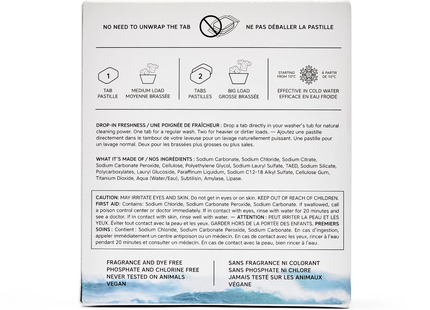 The Unscented Co. - Laundry Tabs in Water Soluble Pouch | 35 Tabs