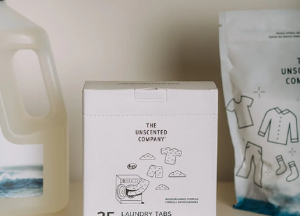 The Unscented Co. - Laundry Tabs in Water Soluble Pouch | 35 Tabs