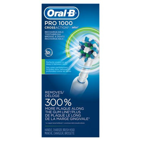 Brosse à dents rechargeable Oral-B Pro 1000 Cross Action Braun