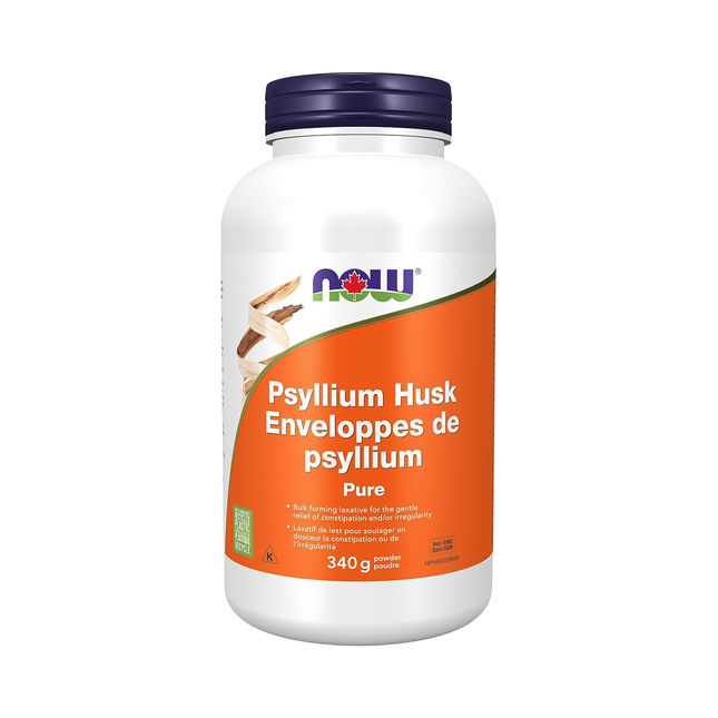 NOW - Poudre de téguments de psyllium | 340 g