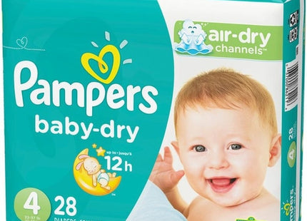 Pampers Baby-Dry Diapers - Size 4 | 28 Diapers