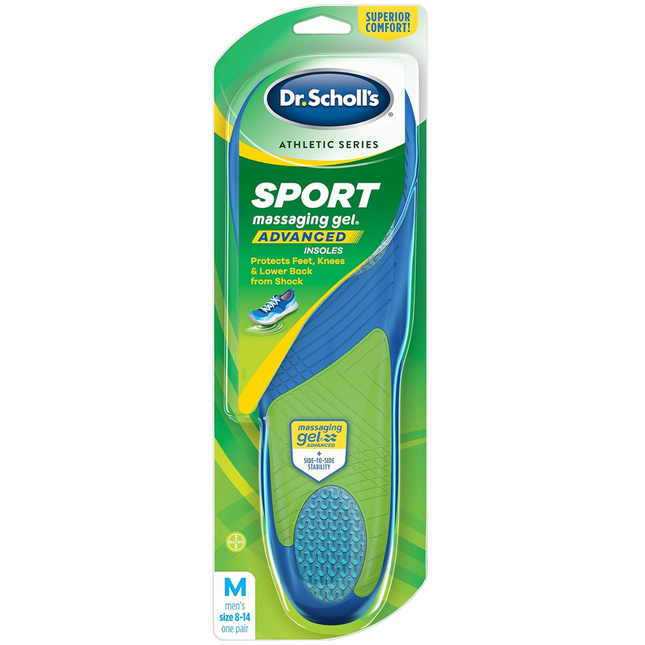 Dr. Scholl's - Semelles intérieures en gel massant pour le sport | Hommes 8-14 ans