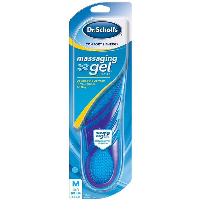 Dr.Scholl's - Semelles intérieures en gel massant - Taille hommes 8-14 | Une paire