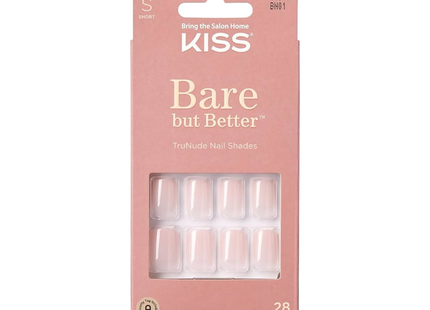 Kiss - Bare But Butter TruNude Nail Shades BN01C, Short | 28 Nails