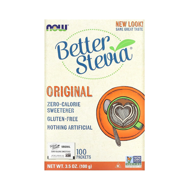 NOW - Better Stevia - Original Zero Calorie Sweetener | 1 g X 100 Packets