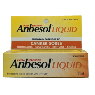 Anbesol - Soulagement liquide extra puissant pour les aphtes | 13 ml