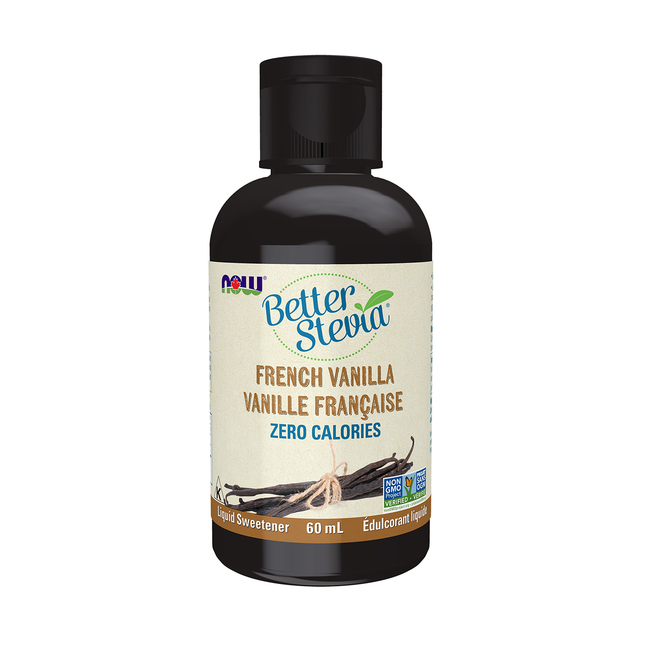 *NOW meilleur édulcorant liquide Stevia vanille française | 60 ml