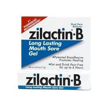 Zilactin-B - Gel longue durée pour les maux de bouche - Benzocaïne 10 % | 6g